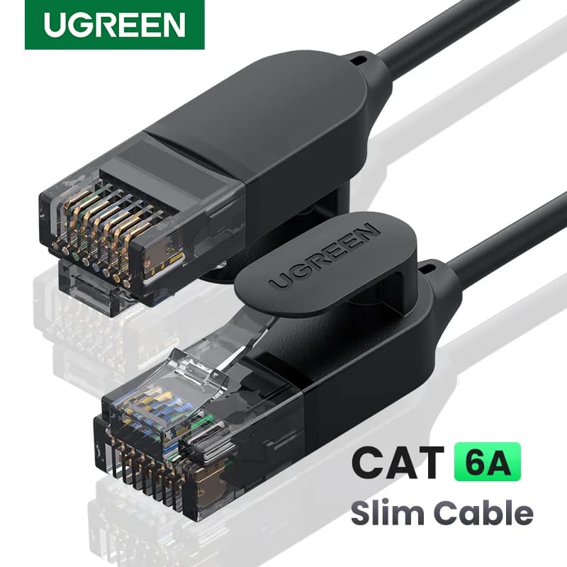 Cat 6a Ethernet-kabel, 10Gbps nettverkspatchkabel