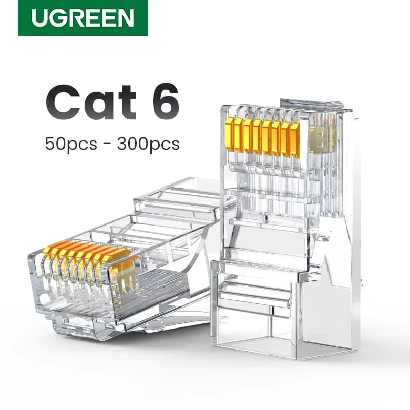 Cat6 RJ45 nettverkskontakter for Ethernet-kabler
