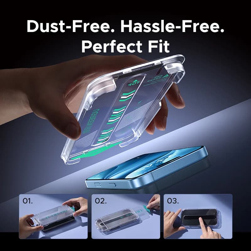 Herdet glass-skjermbeskytter for iPhone, 2-pakning