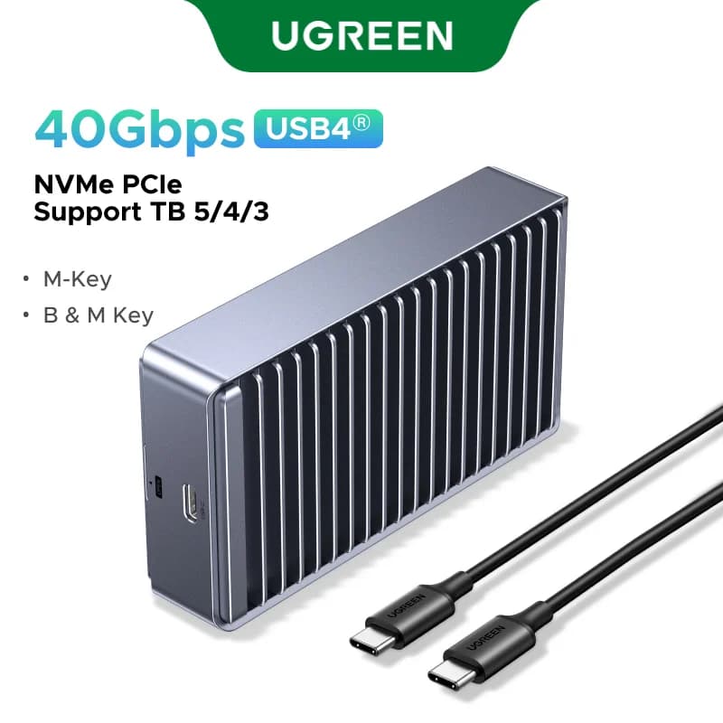 USB4 M.2 NVMe SSD-kabinett, 40Gbps, Thunderbolt