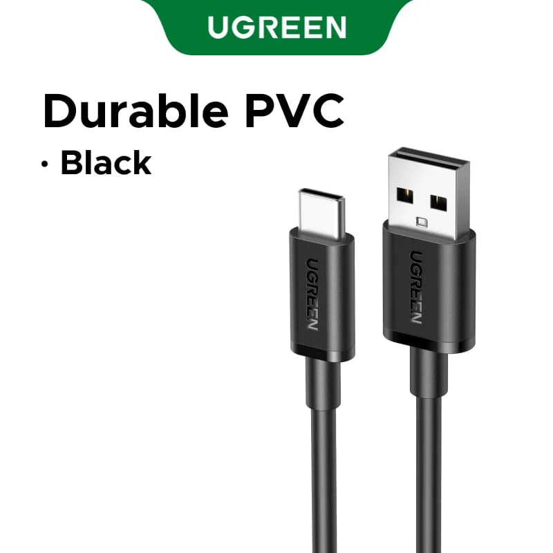 USB-A til USB-C-kabel, 3A, 0,25–3m