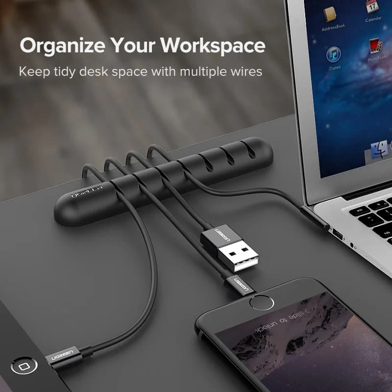 Silikon USB-kabelorganisator klips
