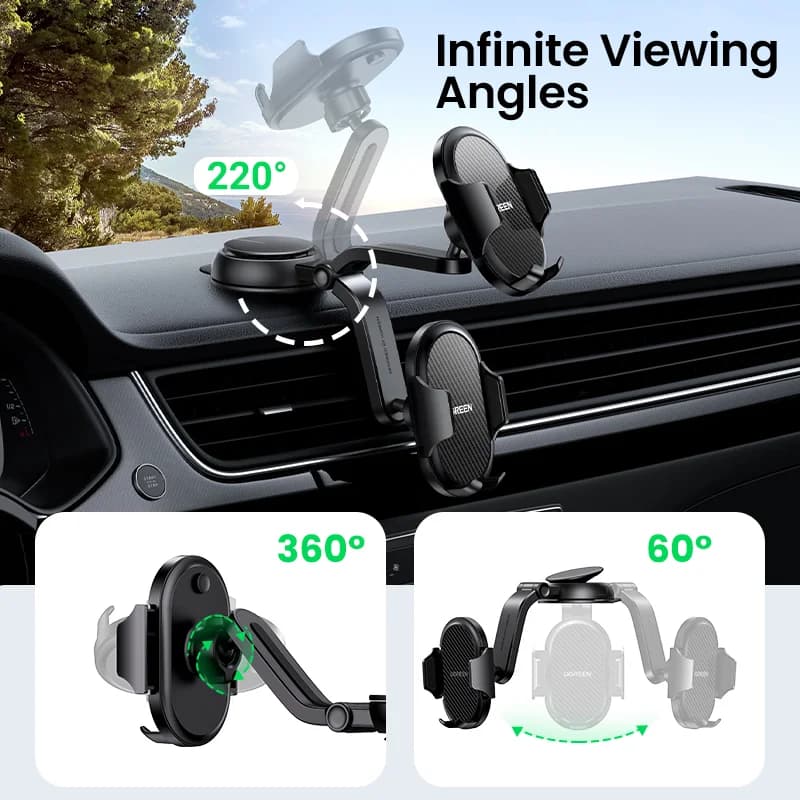 Gravity Dashbord Bilholder for Mobiltelefon