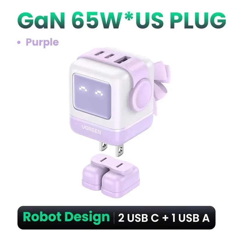 100W GaN USB-C hurtiglader med PPS
