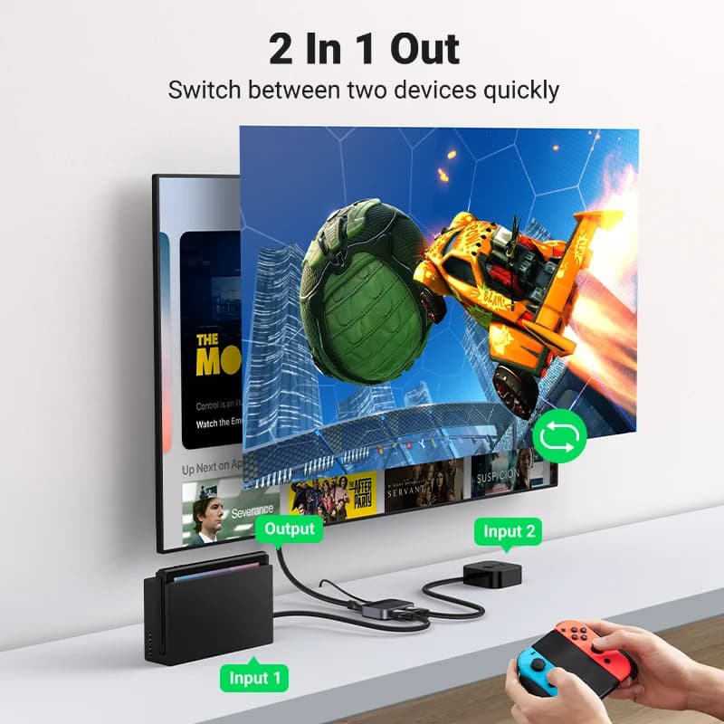 8K 60Hz HDMI 2.1 splitter og switcher