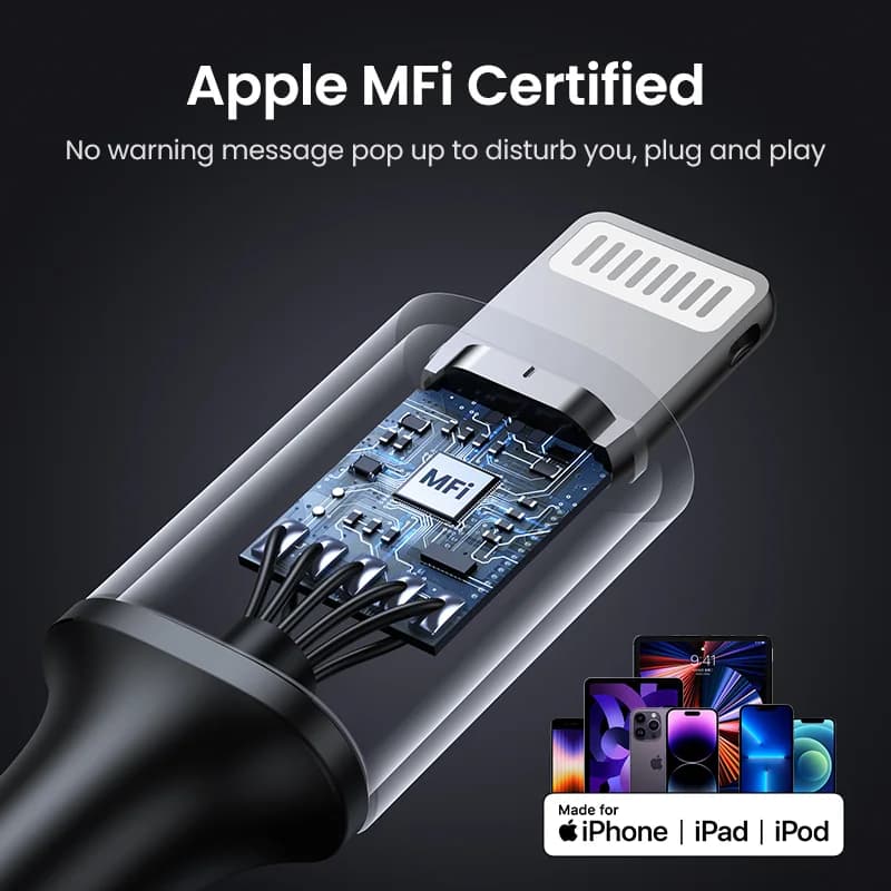 USB-C til Lightning-kabel, 20W PD, MFi
