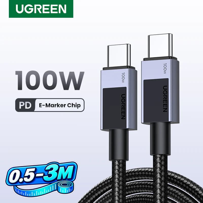 USB-C til USB-C-kabel, 100W PD, 5A