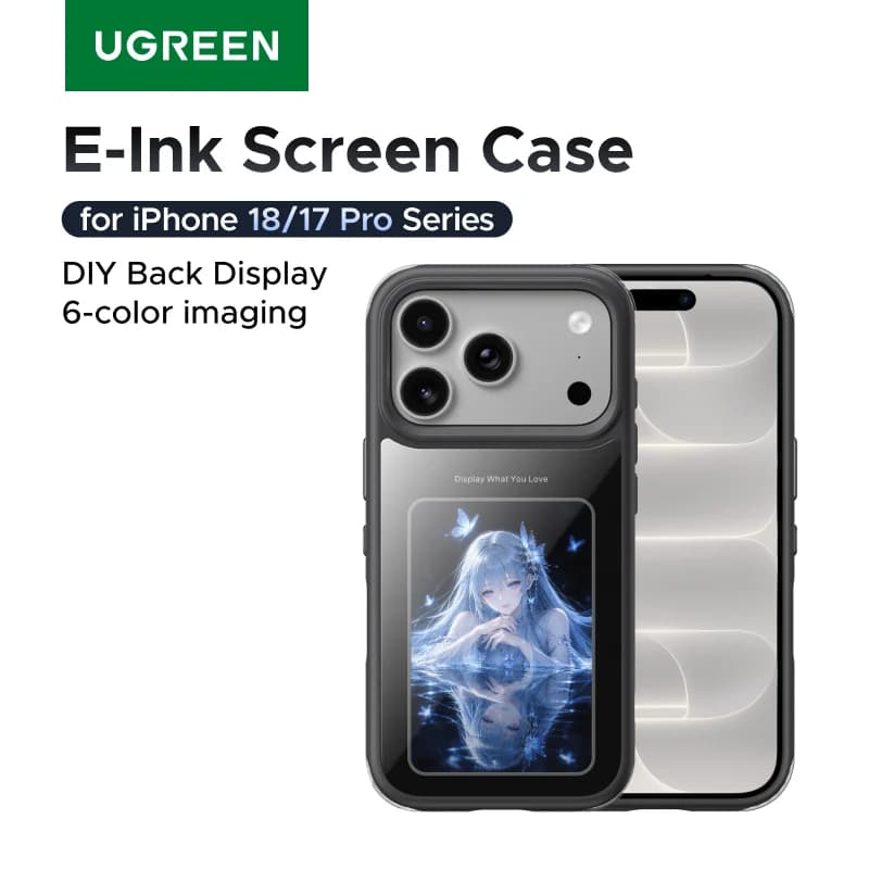 Magnetisk deksel med E-Ink-skjerm for iPhone Pro Max