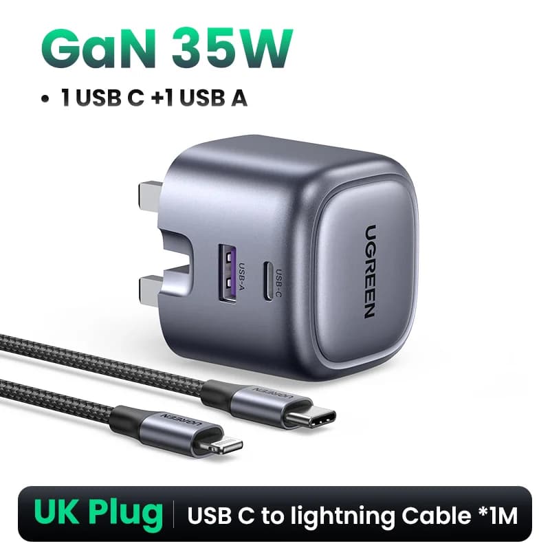 35W GaN USB-C PD-hurtiglader