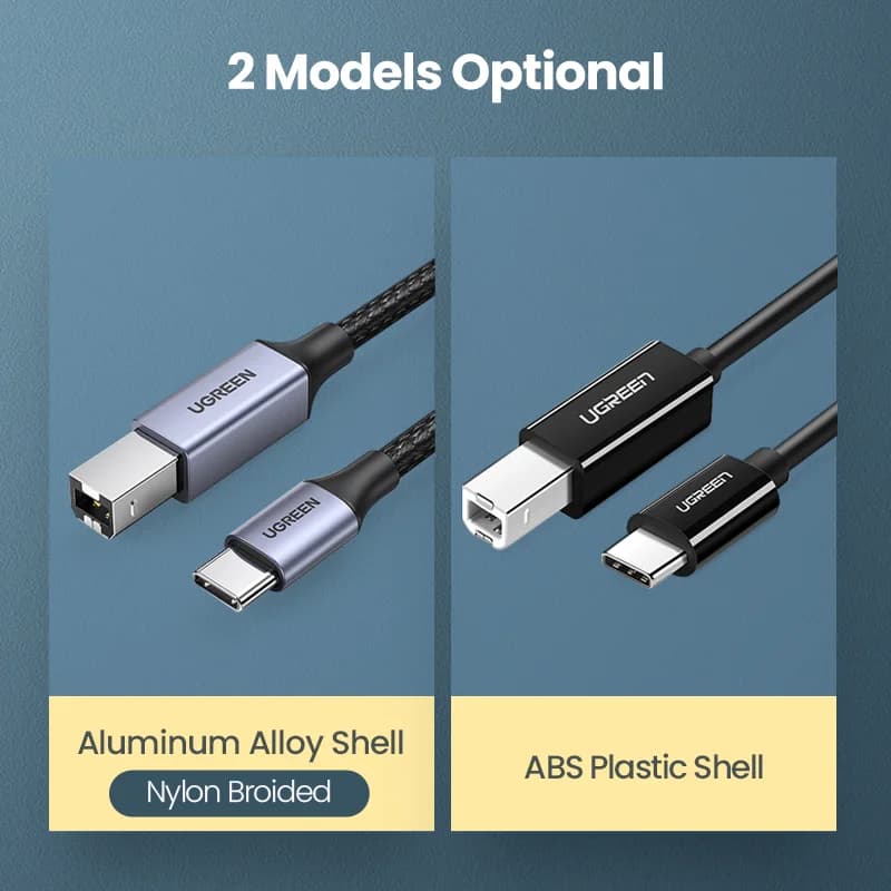 USB-C til USB Type-B 2.0 skriverkabel
