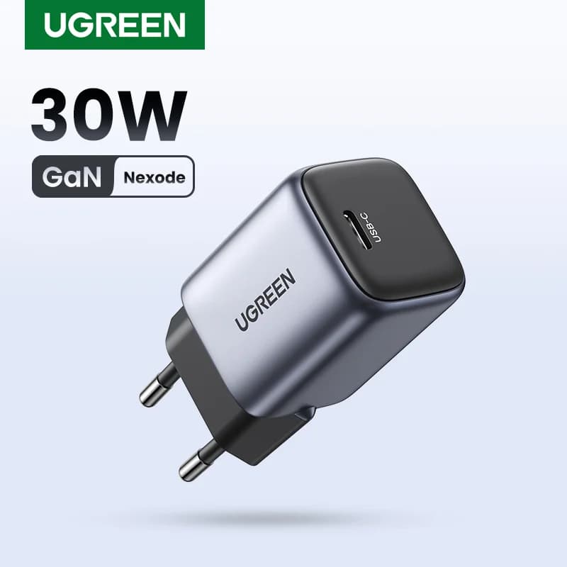 30W GaN hurtiglader med PD3.0 for iPhone og Android