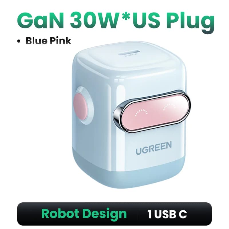 65W GaN USB-C PD-lader, US-plugg