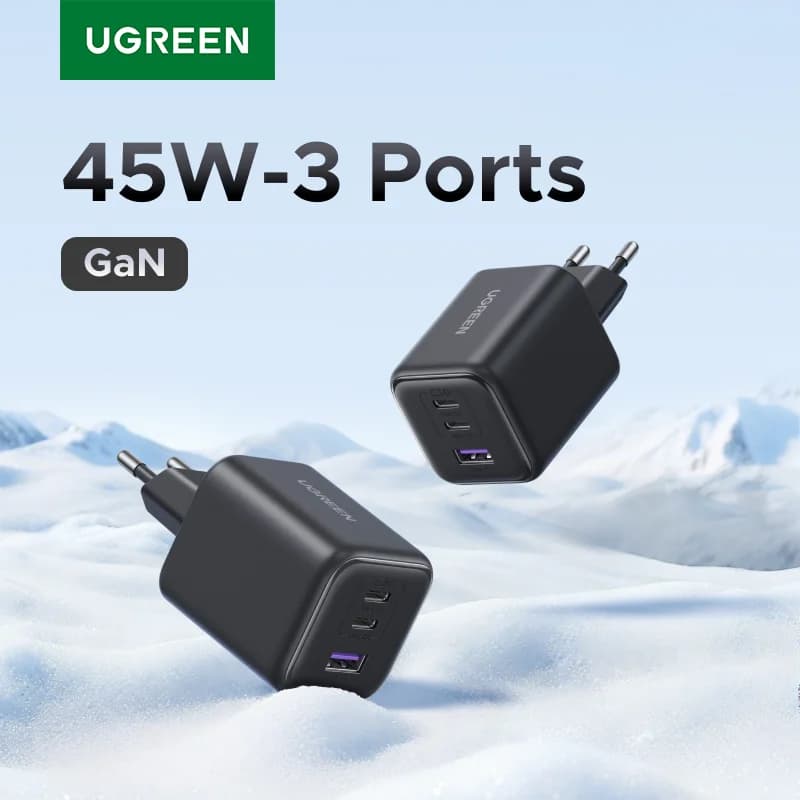 45W GaN USB-C PD-lader med PPS