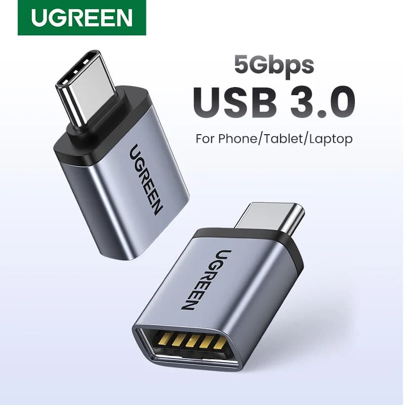USB-C til USB-A hunn OTG-adapter