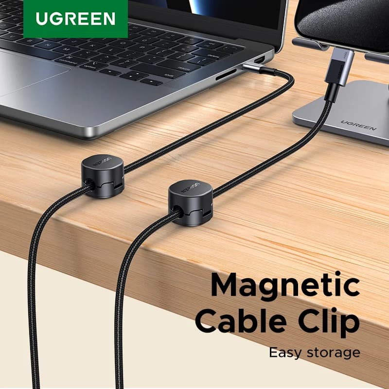 Magnetiske kabelklips for skrivebord