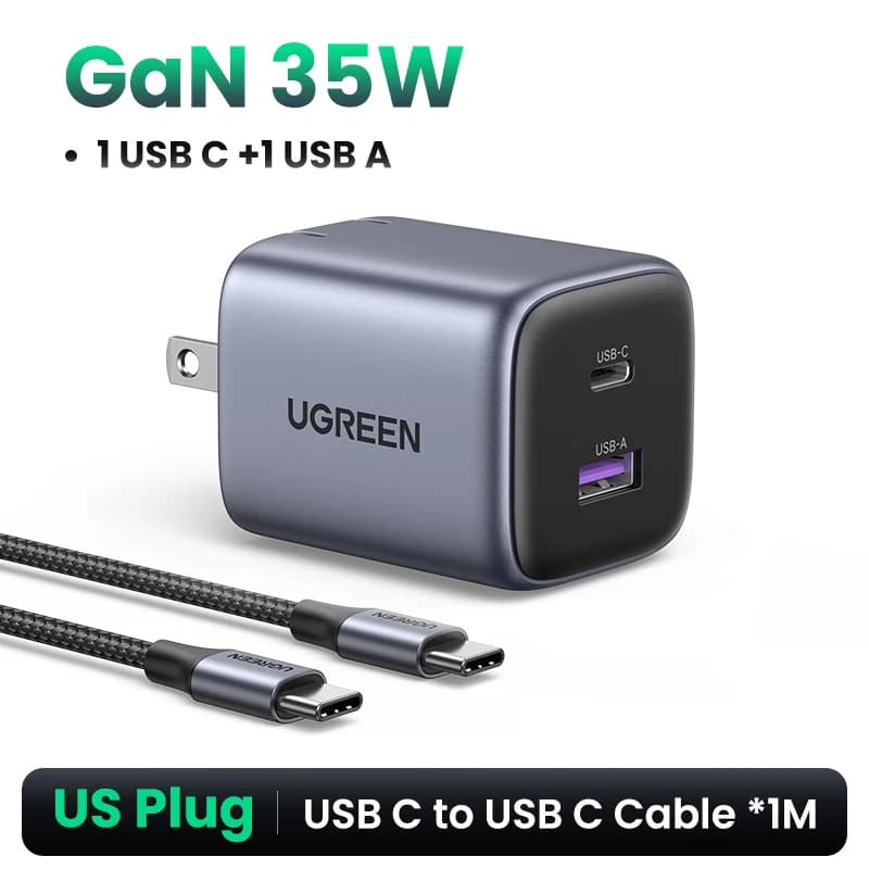 35W GaN USB-C PD-hurtiglader