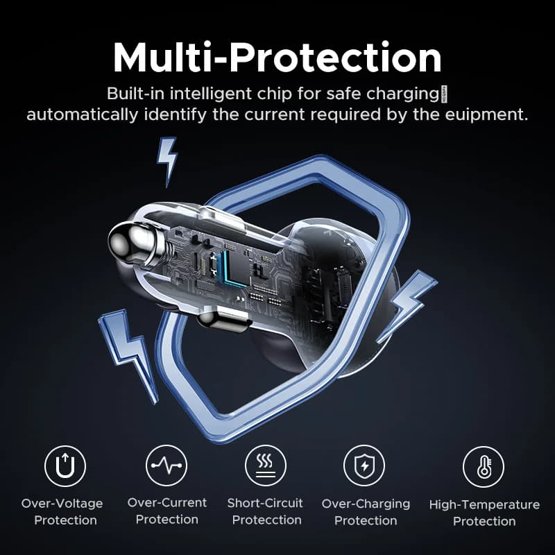 30W USB-C bilhurtiglader
