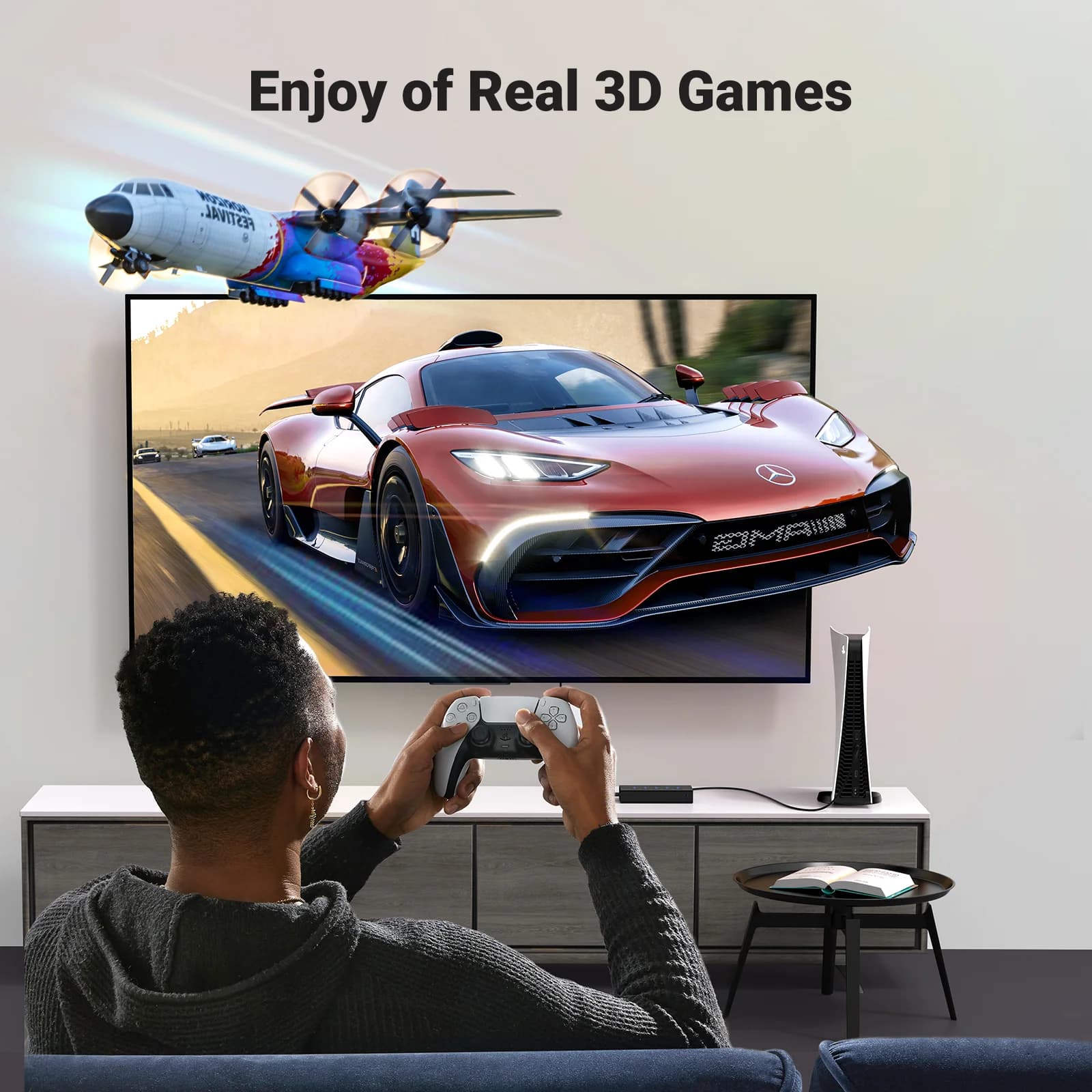 5-port 4K HDMI-bryter med fjernkontroll