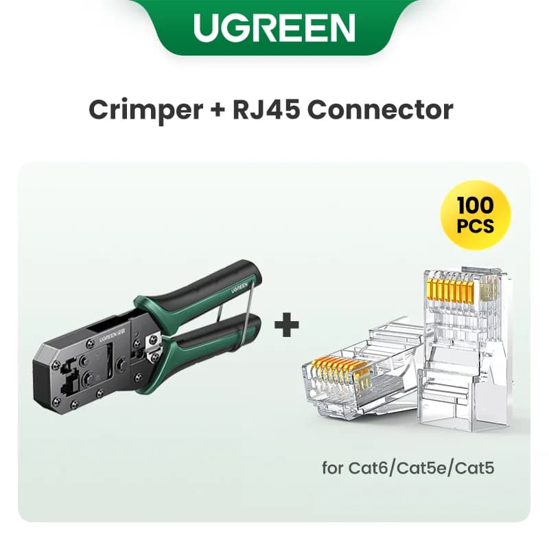 RJ45 krimpverktøy for CAT6/7 Ethernet-kabler