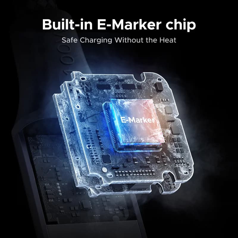 240W USB-C magnetisk flettet ladningskabel