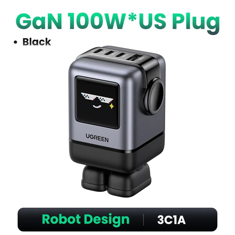 100W GaN USB-C hurtiglader med PPS