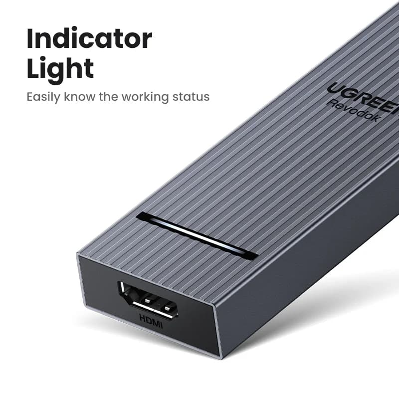 USB-C-hub med 4K HDMI og 100W PD