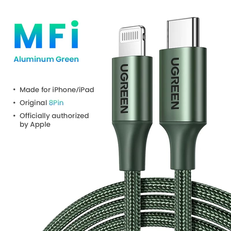 USB-C til Lightning-kabel, 20W PD, MFi