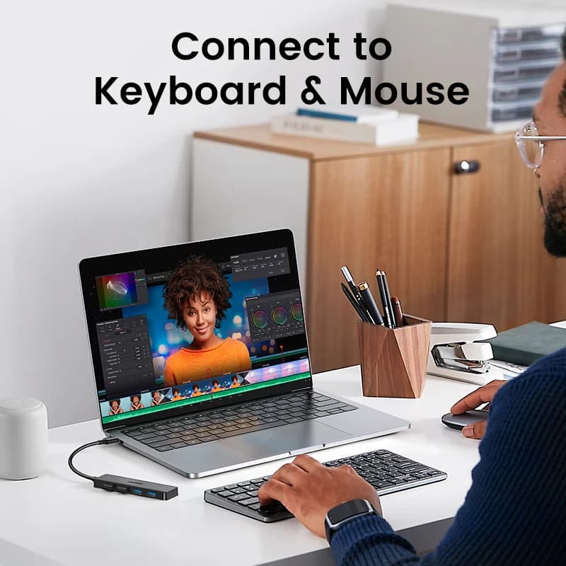 4-porters USB 3.0 & USB-C hub