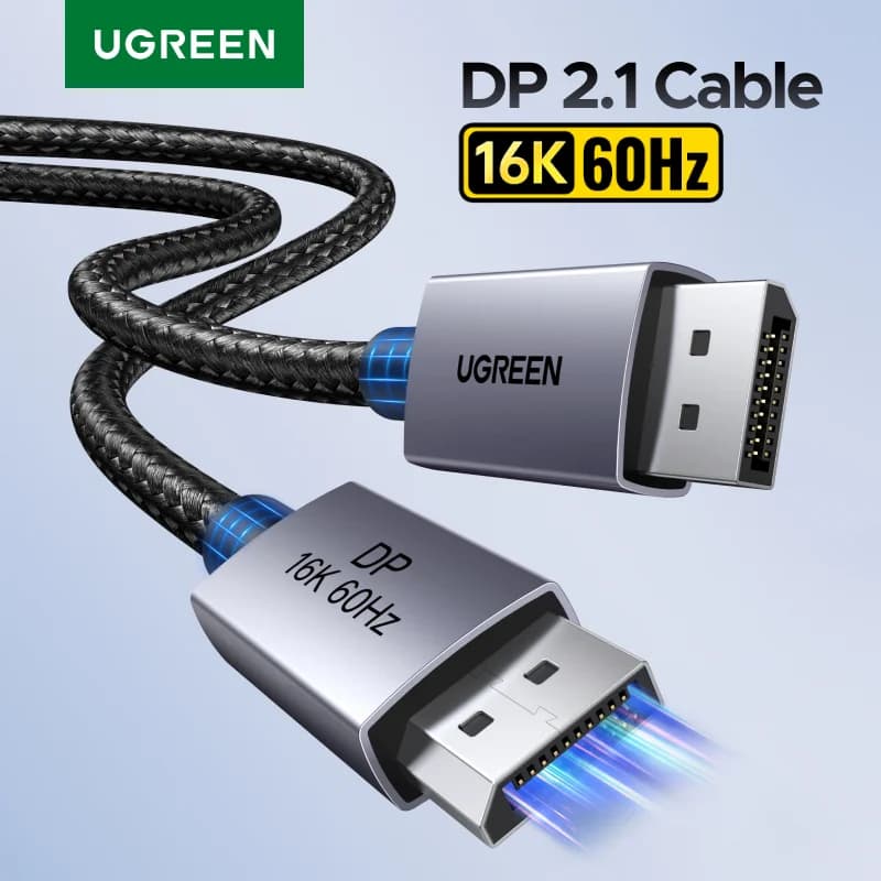DisplayPort 2.1-kabel, 8K 60Hz HDR-video støtte