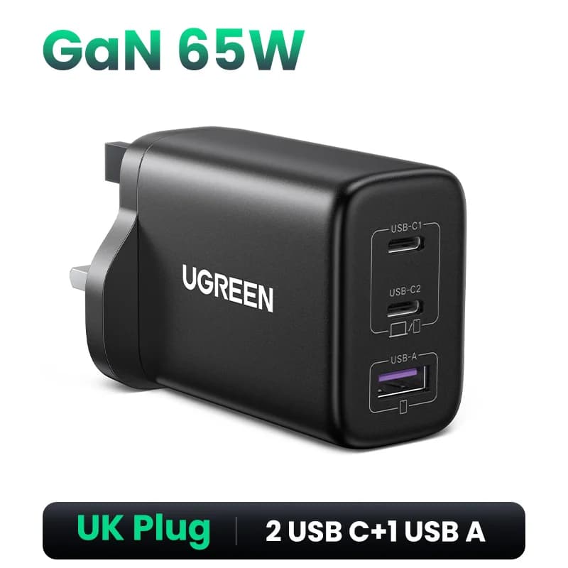 65W USB-C PD hurtiglader