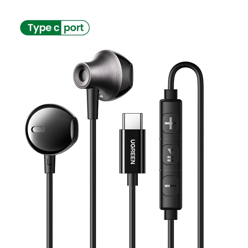 Semiåpne ledede ørepropper med 3,5 mm jack og mikrofon