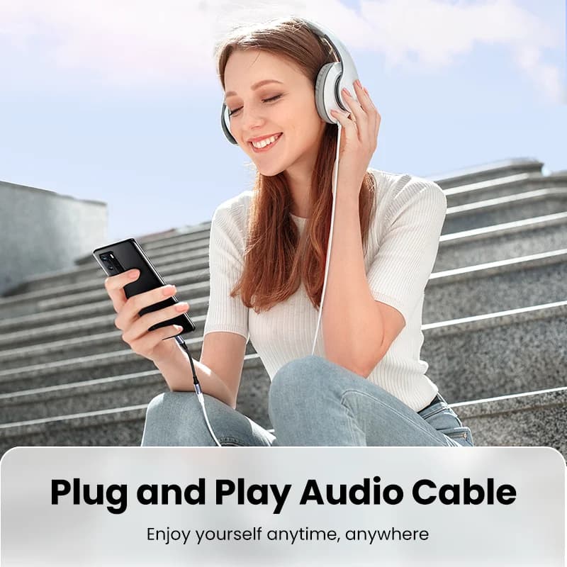 USB-C til 3,5 mm DAC hodetelefonadapter