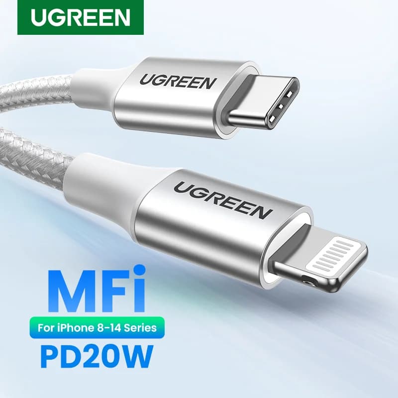 MFi USB-C til Lightning-kabel, 30W PD Hurtiglading