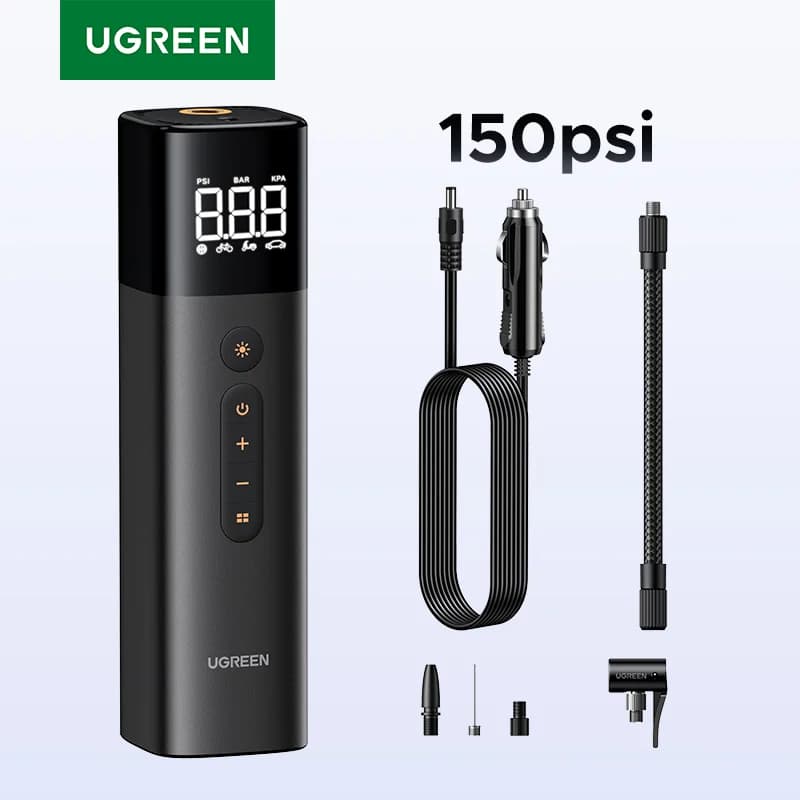 Bærbar digital dekkpumpe med LCD-display
