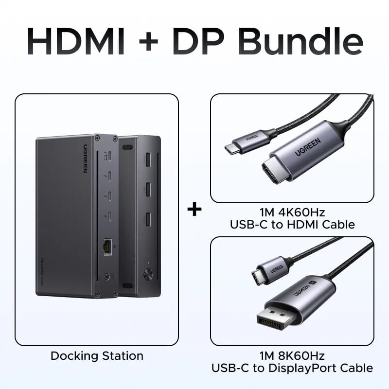 8-i-1 Thunderbolt 4 dokkingstasjon med 8K-utgang