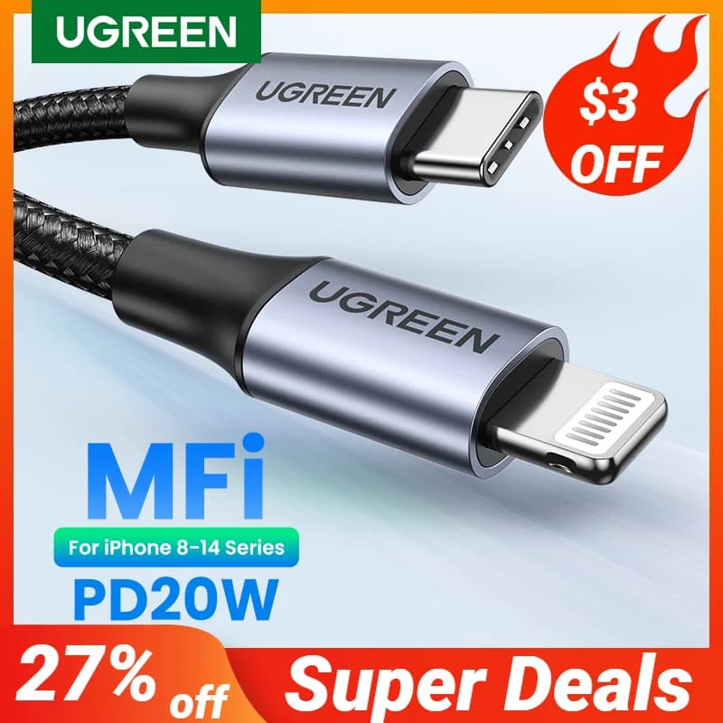 USB-C til Lightning-kabel, 20W PD, MFi