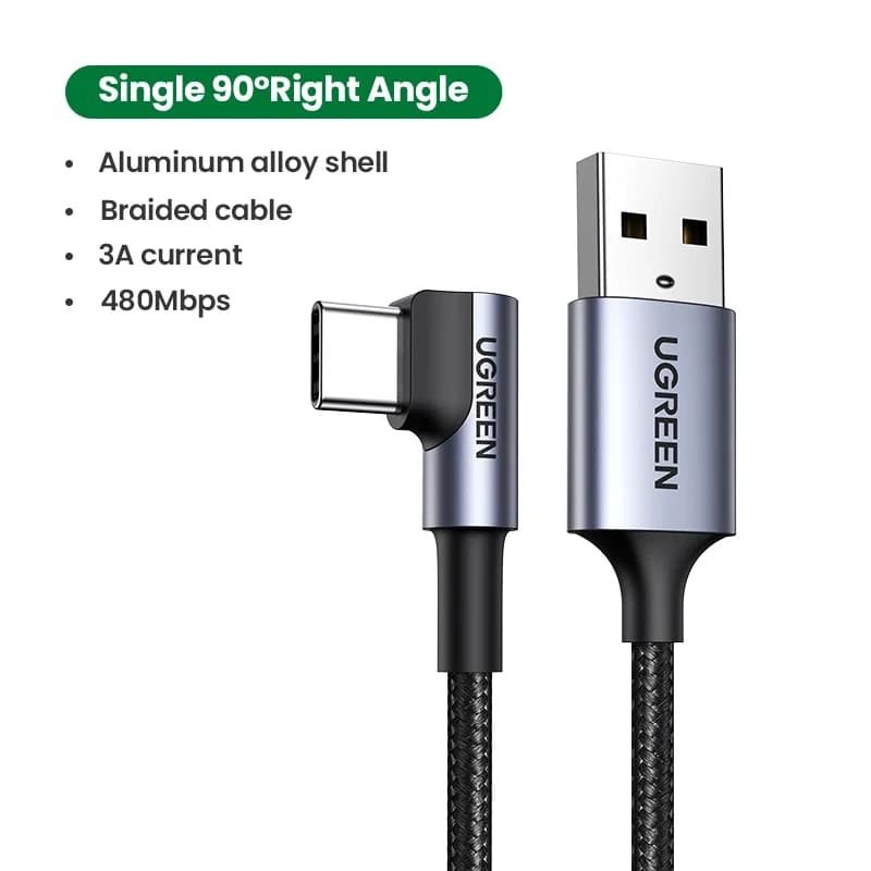 USB-C til USB-C-kabel, 3A, 0,25-3m