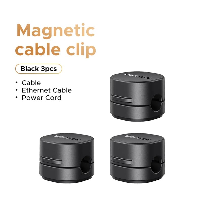 Magnetiske kabelklips for skrivebord